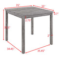 Dining Table, Bar Table And Chairs Set, 5 Piece Dining Table Set, Industrial Breakfast Table Set, For Living Room, Dining Room, Game Room,Old Sku W1781110635 Gray Solid Wood Mdf