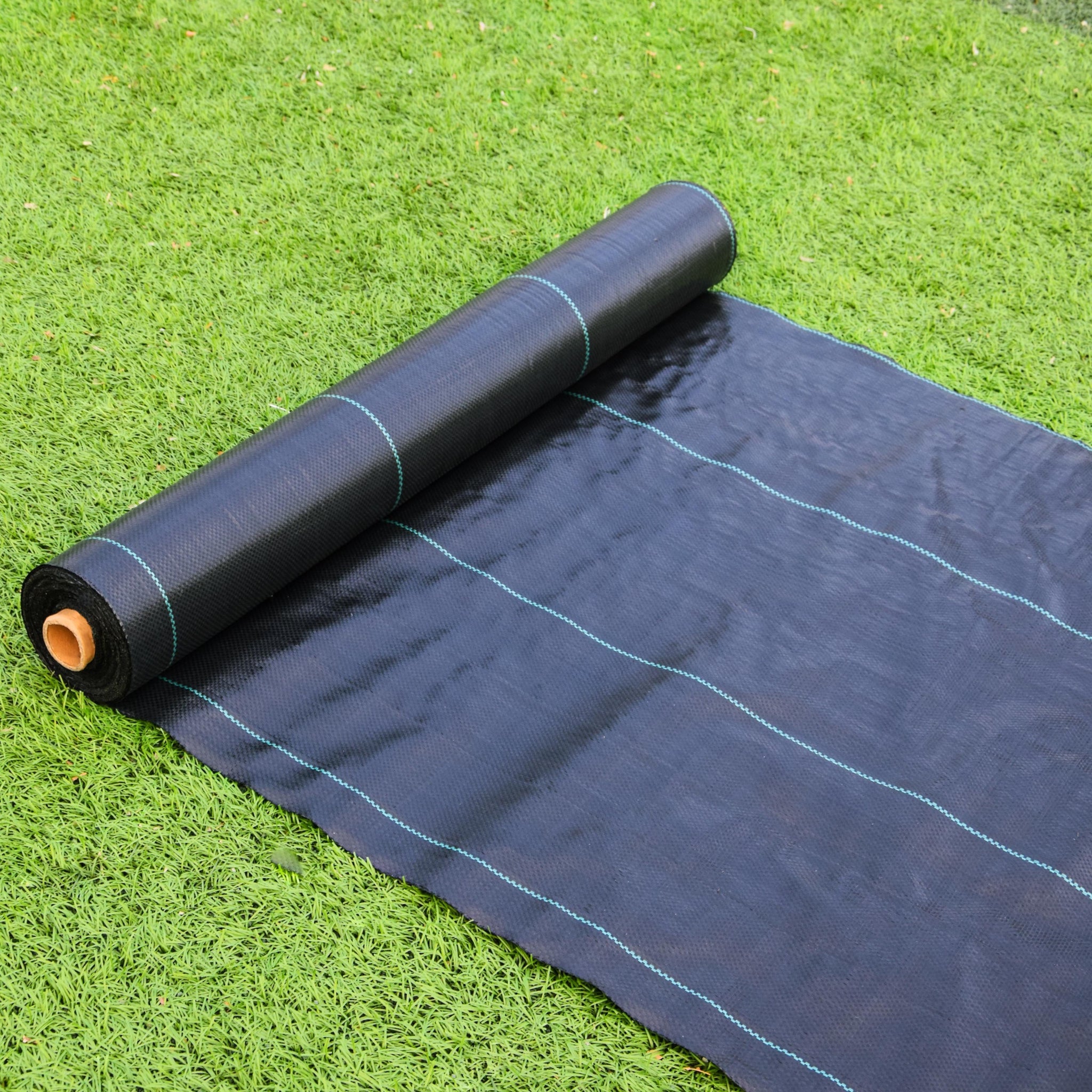 3.5Oz Weed Barrier Landscape Fabric 4Ft X 300Ft, Dual Layer Heavy Duty Landscape Fabric For Garden, Greenhouse, Pathway, Orchard Weed Control, Easy To Set Up Black Polypropylene