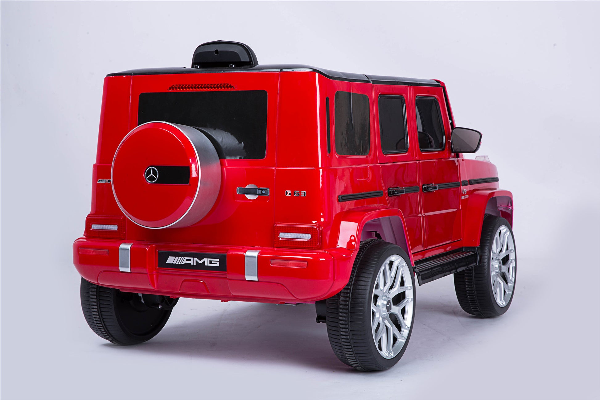 Licensed Mercedes Benz G63 Kids Ride On Car,Kids Electric Car With Remote Control 12V Licensed Children Car Motorized Vehicles For Girls,Boys,Giftmusic, Horn, Spring Suspension, Safety Lock Red Plastic