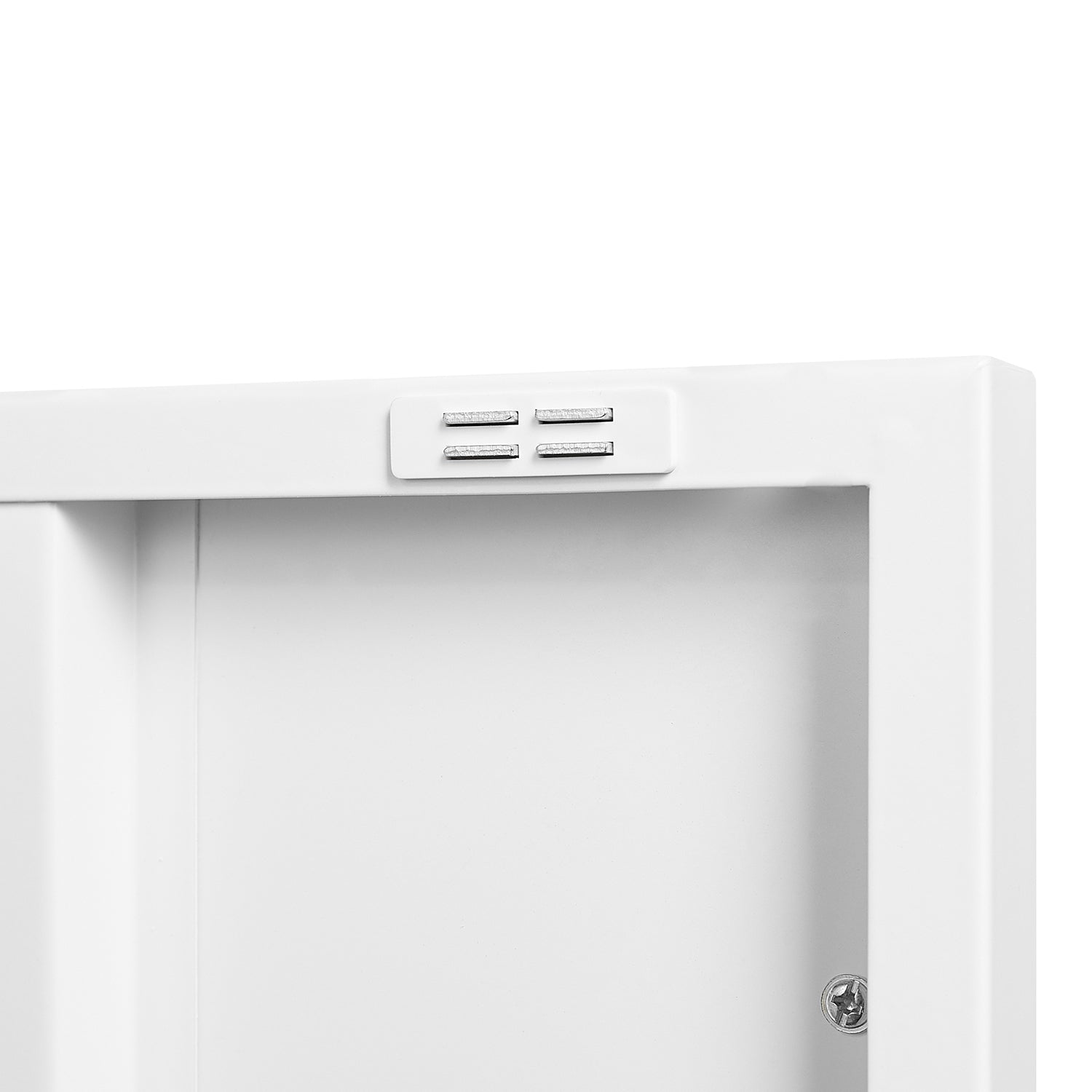 Suitable For Steel Storage Cabinets In Living Rooms, Kitchens, And Bedrooms, 2 Door Miscellaneous Storage Cabinet, Garage Tool Storage Cabinet, And Office File Cabinet 2 Movable Partitions 3 4 Shelves White Modern Metal