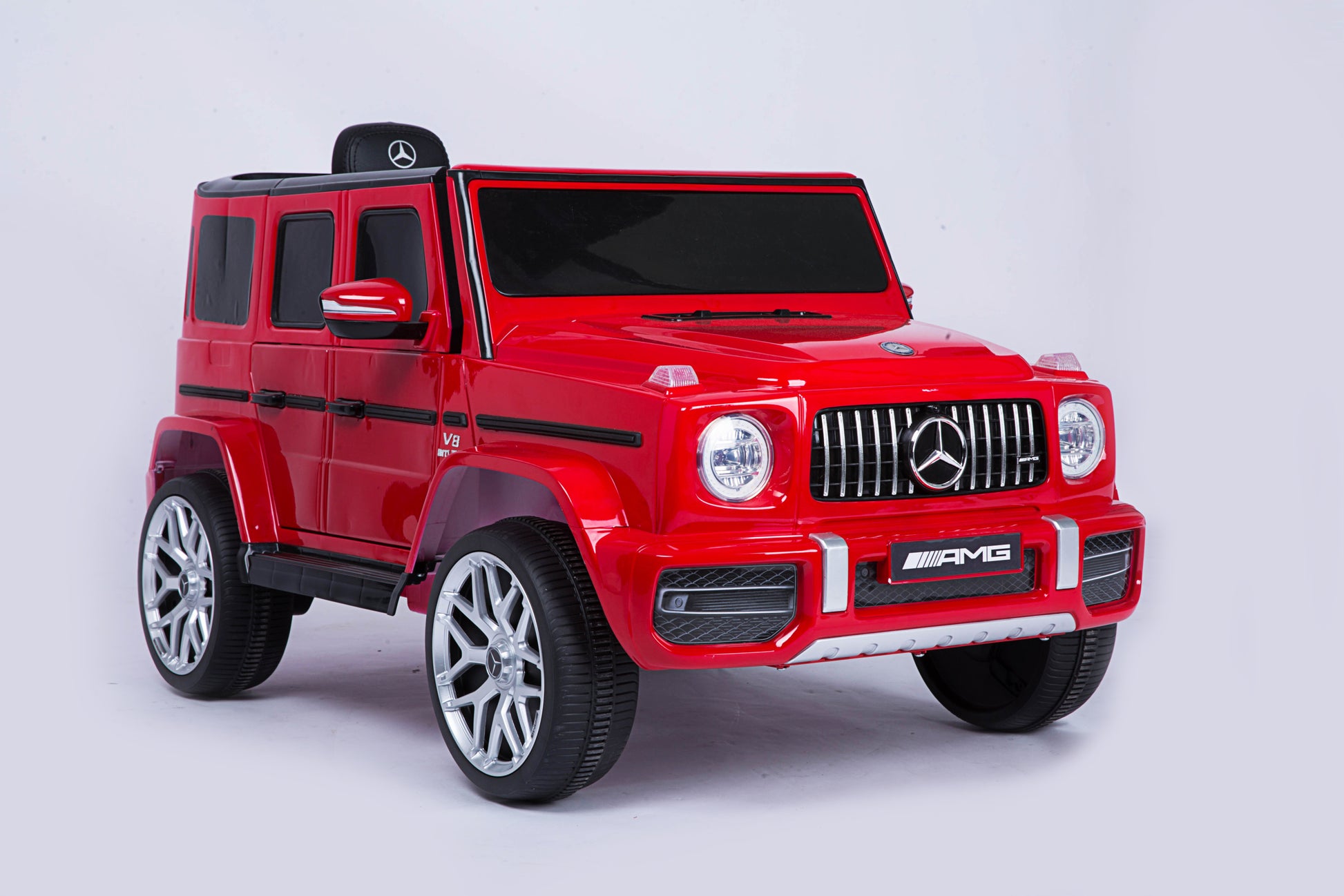 Licensed Mercedes Benz G63 Kids Ride On Car,Kids Electric Car With Remote Control 12V Licensed Children Car Motorized Vehicles For Girls,Boys,Giftmusic, Horn, Spring Suspension, Safety Lock Red Plastic