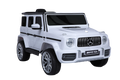 Licensed Mercedes Benz G63 Kids Ride On Car,Kids Electric Car With Remote Control 12V Licensed Children Car Motorized Vehicles For Girls,Boys,Giftmusic, Horn, Spring Suspension, Safety Lock White Plastic