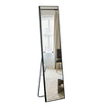 4Rd Generation Black Solid Wood Frame Full Length Mirror, Dressing Mirror, Bedroom Porch, Decorative Mirror, Clothing Store, Floor To Ceiling Mirror, Wall Mounted. 58 Inches * 15 Inches W1151124246 Transparent Glass
