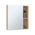 Labelle Medicine Cabinet With Mirror, Five Internal Shelves, Single Door Pine Beige 1 5 Bathroom Wall Mounted Modern Particle Board Particle Board