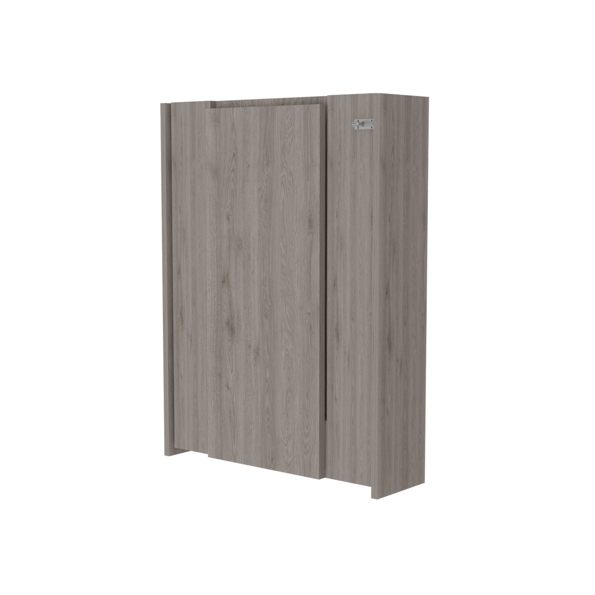 Dalton Foldable Table With Base And Shelves Light Gray Folding Primary Living Space Freestanding Pine Open Storage Kitchen & Dining Tables Pine Engineered Wood