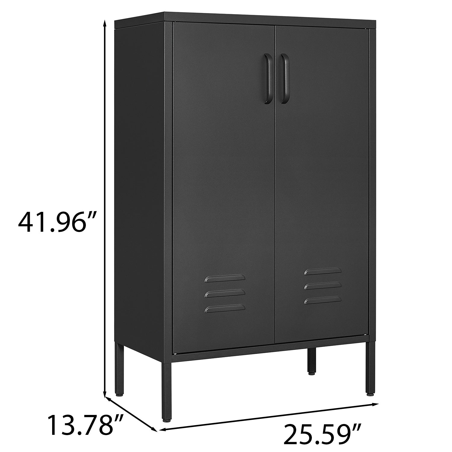 Suitable For Steel Storage Cabinets In Living Rooms, Kitchens, And Bedrooms, 2 Door Miscellaneous Storage Cabinet, Garage Tool Storage Cabinet, And Office File Cabinet 2 Movable Partitions 3 4 Shelves Black Bedroom Metal