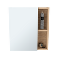 Labelle Medicine Cabinet With Mirror, Five Internal Shelves, Single Door Pine Beige 1 5 Bathroom Wall Mounted Modern Particle Board Particle Board