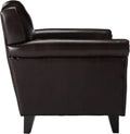 Veronica Kd Tufted Club Chair Brown Pu