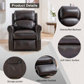 Lift Recliner Chair, Electric Power Lift Recliner Chair For Elderly With Eight Points Massage And Heating Brown Brown Faux Leather Power Remote Wood Primary Living Space Soft American Traditional Metal & Wood