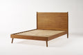 Queen Bed Natural Acacia Wood