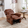 Lift Recliner Chair, Electric Power Lift Recliner Chair For Elderly With Eight Points Massage And Heating Caramel Caramel Faux Leather Power Remote Wood Primary Living Space Soft American Traditional Metal & Wood