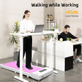 Under Desk Treadmill, Walking Pad, Portable Treadmill With Remote Control Led Display, Walking Jogging Machine For Home Office Use 265 Lbs Pink Pink Abs Rubber Steel Q235