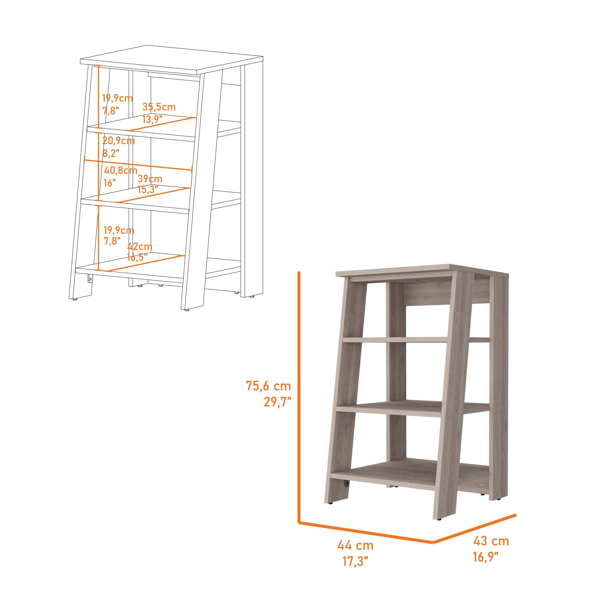 Phoenix Linen Cabinet, Four Shelves Light Gray Up To 17 In 24 To 31 In Bathroom Freestanding Modern 15 20 Inches Pine Engineered Wood