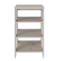 Phoenix Linen Cabinet, Four Shelves Light Gray Up To 17 In 24 To 31 In Bathroom Freestanding Modern 15 20 Inches Pine Engineered Wood