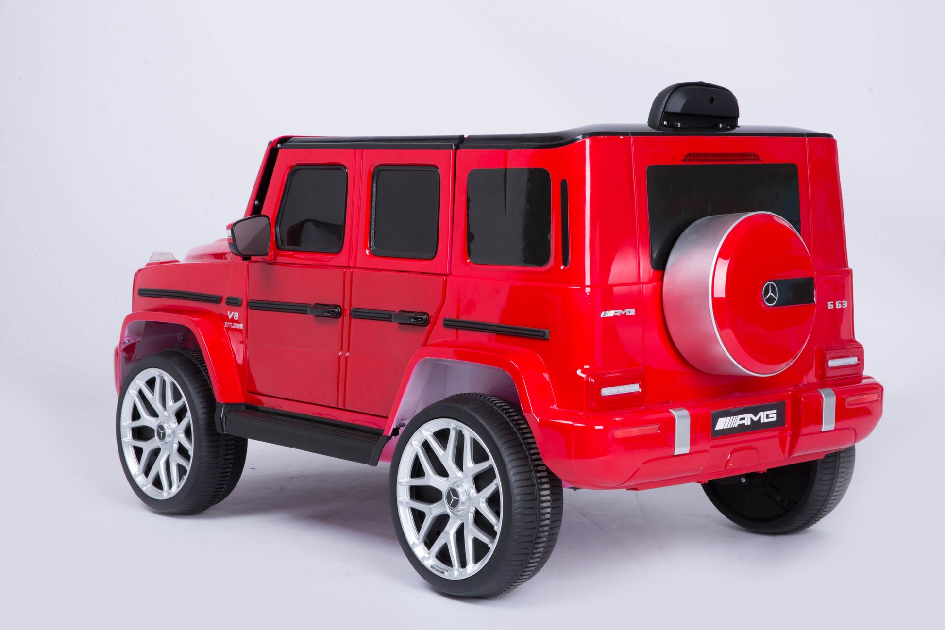 Licensed Mercedes Benz G63 Kids Ride On Car,Kids Electric Car With Remote Control 12V Licensed Children Car Motorized Vehicles For Girls,Boys,Giftmusic, Horn, Spring Suspension, Safety Lock Red Plastic