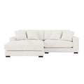106.28Inch Sectional Couch Covers L Shaped Sofa Covers Chaise Lounge Cover 2 Pieces Sofa Cover Soft For Living Room,Office,Beige Beige Corduroy 4 Seat
