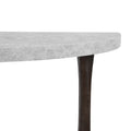60 Inch Long Semi Circle Demilune Sofa Table For Small Hallway Entryway Space, Wooden Half Moon Sturdy Console Tables, Grey&Natural Colour Light Grey Natural Primary Living Space Antique,Mid Century Modern,Modern Semicircular Console Tables Solid Wood