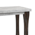 60 Inch Long Rectangle Mid Century Console Table For Entryway, Wood Sofa Table With 2 Tier Storage Shelf, Grey Tabletop Light Grey Natural Espresso Primary Living Space American Traditional,Antique Freestanding Rectangular Open Storage Console Tables
