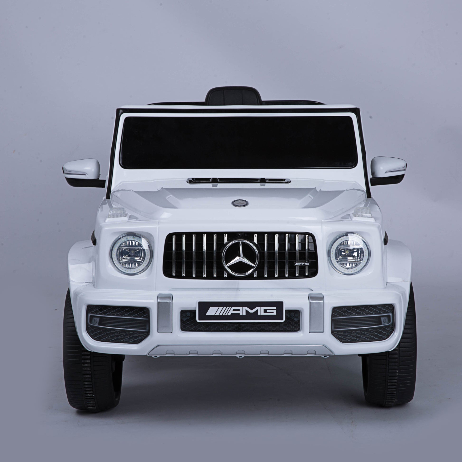 Licensed Mercedes Benz G63 Kids Ride On Car,Kids Electric Car With Remote Control 12V Licensed Children Car Motorized Vehicles For Girls,Boys,Giftmusic, Horn, Spring Suspension, Safety Lock White Plastic