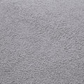 Modern L Shape Boucle Sofa With Curved Seat Facing Left Gray Modern Boucle