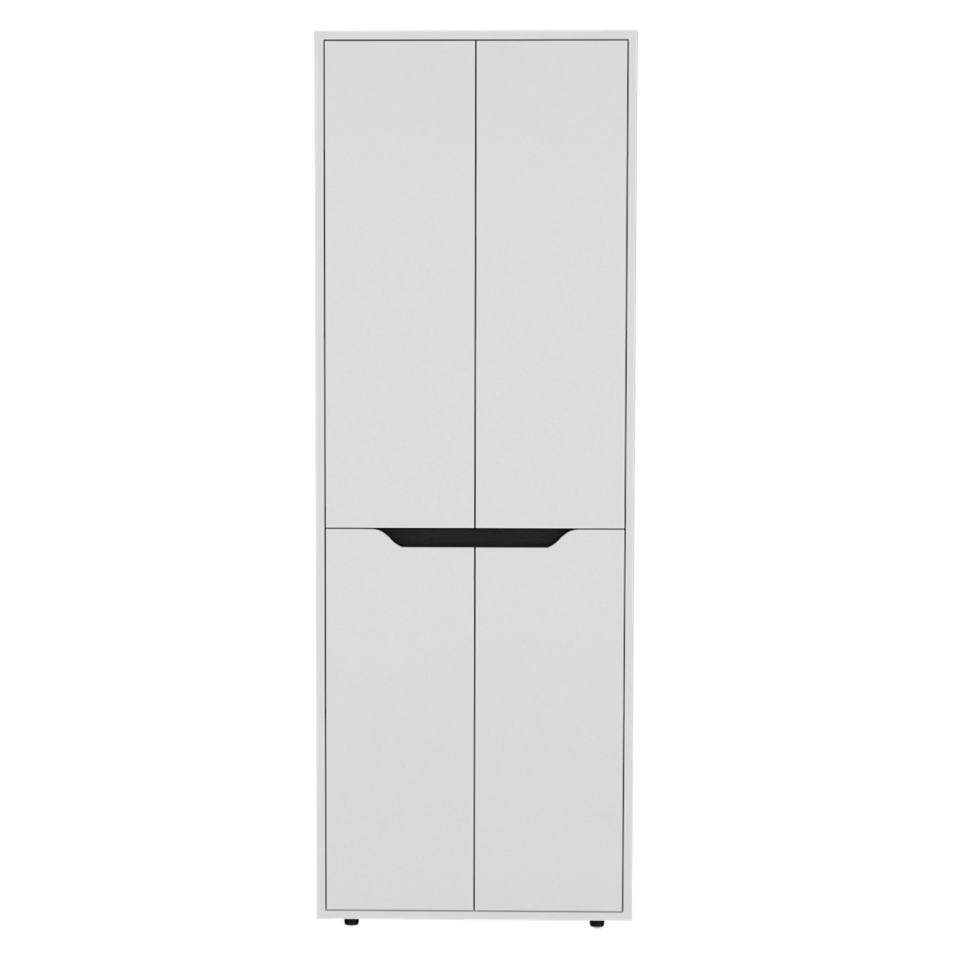 Herrin Storage Cabinet Kitchen Pantry With Four Doors And And Five Interior Shelves Multicolor Kitchen Modern Mdf Engineered Wood