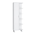 Crovie Linen 63 Inch High Bathroom Cabinet Storage Cabinet With Four Open Shelves White Bathroom Modern Mdf Engineered Wood Manual