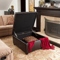 Richmond Kd Storage Ottoman Espresso Pu Leather