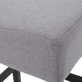 Zuma Kd Backless Counter Stool Light Grey Fabric