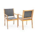 Cordoba Kd Dining Chair No Teak Garden & Outdoor Modern 2 Person Seating Group Acacia Wood