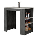 Portree Kitchen Island With 3 Side Shelves Multicolor Kitchen Modern Rectangular Stationary Kitchen Islands Mdf Engineered Wood