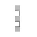 Rosset Corner Shelf, Modern Full Wall Design With Multiple Shelving White Kitchen Wall Mounted Modern Mdf Engineered Wood