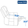Power Lift Recliner Chair Heat Massage Dual Motor Infinite Position Up To 350 Lbs, Faux Leather, Heavy Duty Motion Mechanism With Usb Ports, Brown White Metal Primary Living Space Heavy Duty Pine