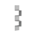 Rosset Corner Shelf, Modern Full Wall Design With Multiple Shelving White Kitchen Wall Mounted Modern Mdf Engineered Wood