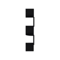 Rosset Corner Shelf, Modern Full Wall Design With Multiple Shelving Black Primary Living Space Modern Mdf Engineered Wood