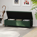 Glouster Storage Ottoman V2 Retro Green Altay Velvet