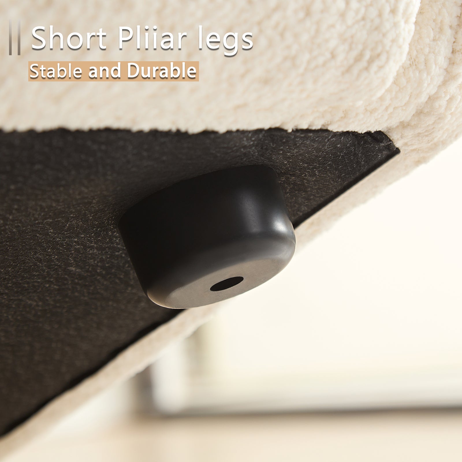 White Sectional Sofa, Durable Fabric, Solid Wood Frame, High Density Sponge Filler White Bathroom Medium Soft Fabric 3 Seat