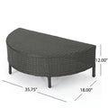 Pt Limon 5Pcs Sofa Set Yes Grey White Garden & Outdoor Sofa Seating Groups Pe Rattan Iron Waterproof Fabric