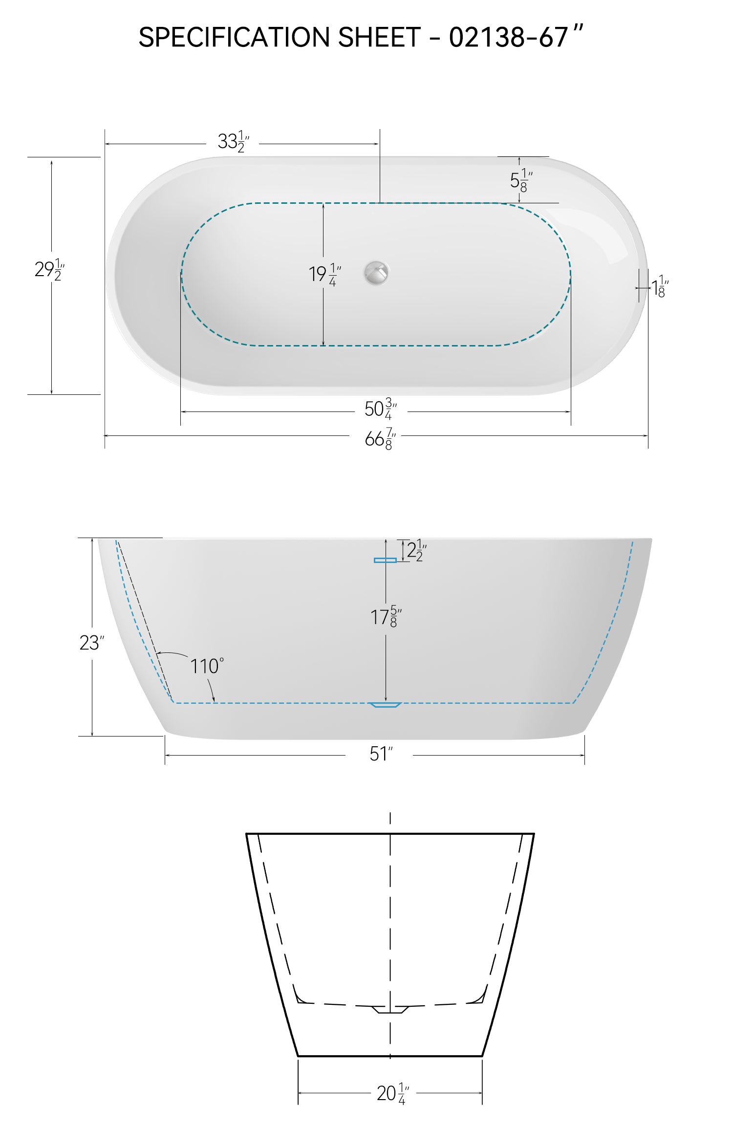 67'' Glossy Acrylic Freestanding Soaking Bathtub With Classic Slotted Overflow And Toe Tap Drain In Chrome, Cupc Certified.Easy To Install, 02138 Glossy White Oval Bathroom Freestanding Tubs Polished 61 69 In Contemporary Soaking Center Acrylic Acrylic