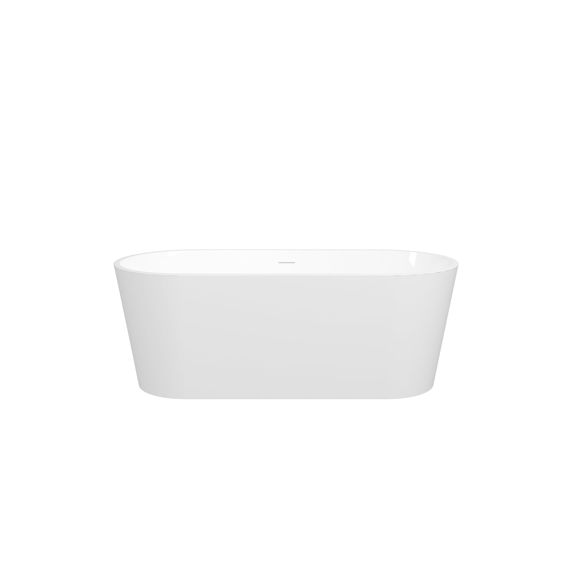 67'' Acrylic Freestanding Bathtub, Modern & Contemporary Design Soaking Tub With Brushed Nickel Pop Up Drain And Minimalist Design Overflow, 02136 Bn Glossy White Oval Bathroom Freestanding Tubs Polished 61 69 In Contemporary Soaking Center Acrylic