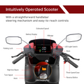 Electric Mobility Recreational Travel Scooter For Adults,Mobility Scooters For Seniors, 4 Wheel Powered Mobility Scooters Red Abs Pc