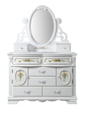 Flora Dresser Door , White Finish Bd01641 White Wood