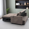 Lazy Sofa Bed, Luxury Three In One Sofa Bed, Modern Seating Foldable Sofa Bed, Sofa Velvet Pull Out Bed, Adjustable Back With Three Usb Ports, Two Side Pockets, Two Cup Holders For Living Room