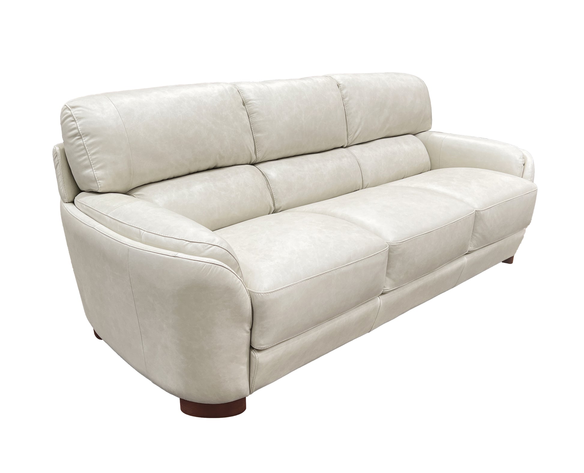 Edrice Sofa, Ice Gray Top Grain Leather Lv02200 Gray Leather