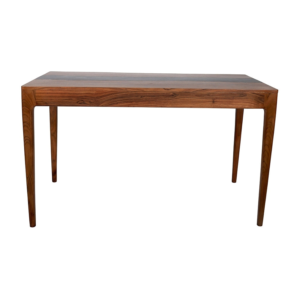 52X24X31" Writing Desk With Drawer Natural Wood Brown Casual,Classic,Farmhouse Solid Wood