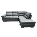 Sagira Sectional Sofa W Sleeper Gray Fabric Lv01023 Gray Fabric