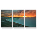 3 Panels Framed Great Fall Canvas Wall Art Decor,3 Pieces Mordern Canvas Decoration Painting For Office,Dining Room,Living Room, Bedroom Decor Ready To Hang Rectangle Framed Multicolor Oversized 41In Canvas Nature Scenes