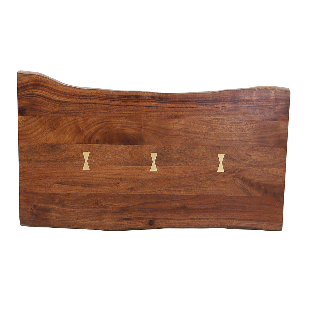 47X23.5X17.5" Ramirez Coffee Table Natural Wood Brown Primary Living Space Casual,Classic,Farmhouse Wood Metal