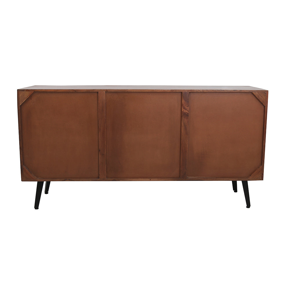 63X17.7X34.6" Asther Sideboard Natural Wood Brown Primary Living Space Casual,Classic,Farmhouse Solid Wood
