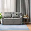 Modern Velvet Loveseat Futon Sofa Couch Pullout Bed, 55.33