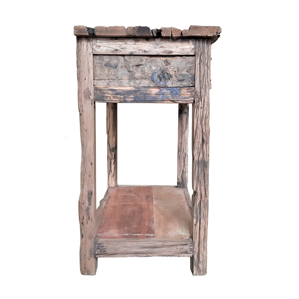31.5X17.5X31.5" Rustic 2 Drawer Kitchen Island Wood Primary Living Space Antique,Farmhouse,Rustic,Vintage Wood